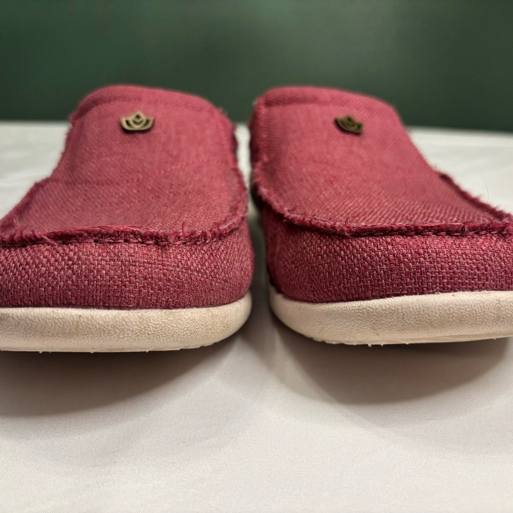 Spenco Shoes Womens 12 B Siesta Prana Mule Pink Canvas Casual Comfort Closed Toe - Picture 2 of 10